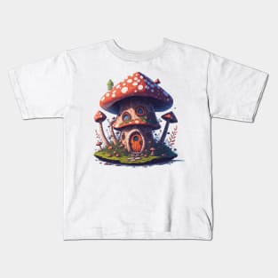 Magic mushroom house Kids T-Shirt